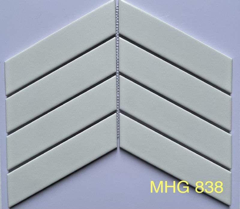 Gạch Mosaic Xương Cá Màu Trắng