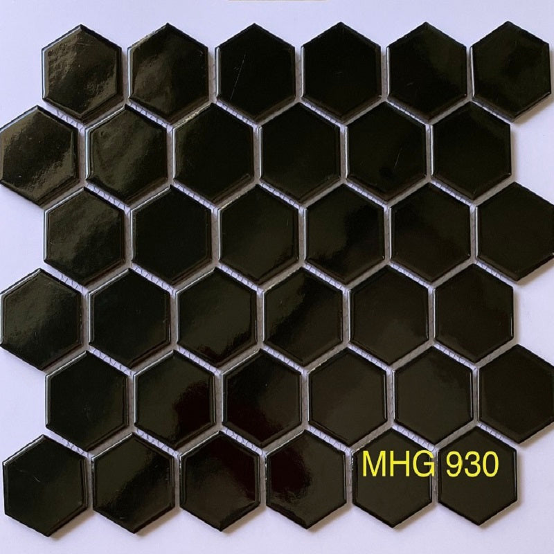 Gạch mosaic lục giác màu đen – Daisan Store