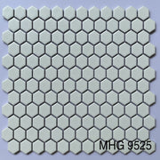 Gạch mosaic lục giác nhỏ màu trắng