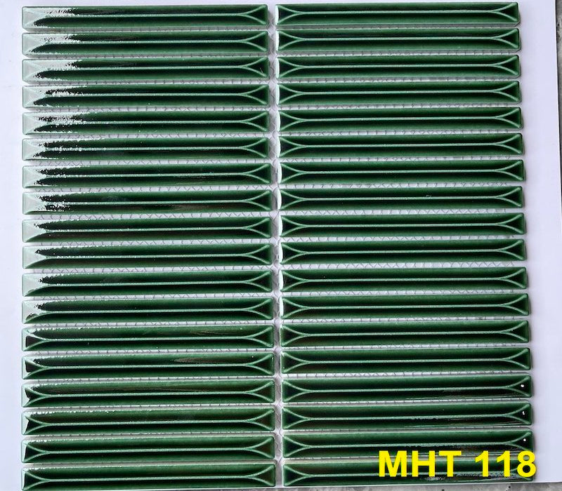 Gạch Mosaic Que Đũa MHT 118 Màu Xanh Lá