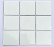 Gạch Mosaic 10x10 Men Bóng Màu Trắng
