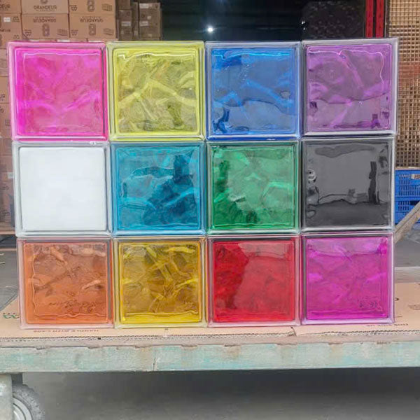 Gạch kính màu Trung Quốc 19x19x8cm
