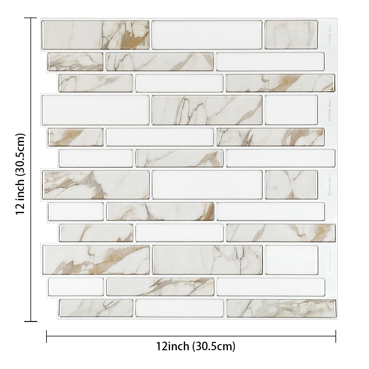 Vividtiles 3D Vinyl Dán Dính Ốp Tường Bếp Chống Nước Bền