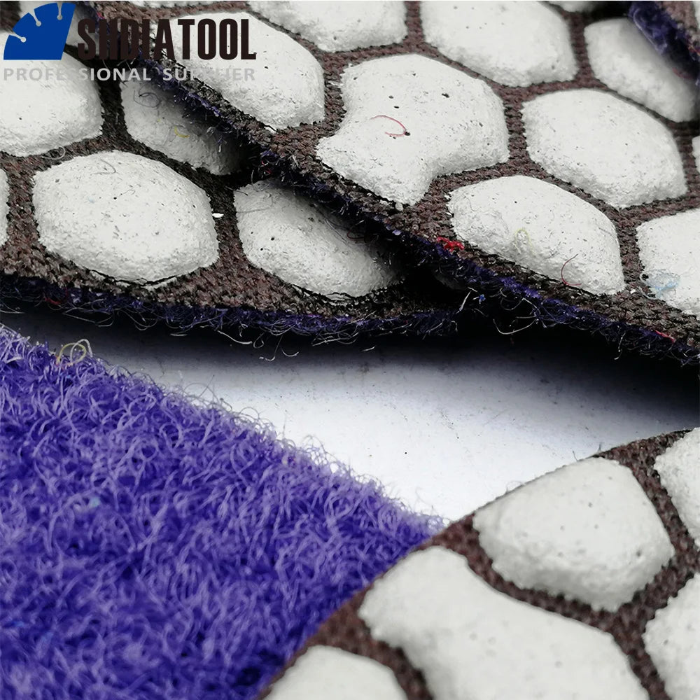 SHDIATOOL 6pcs/set Diamond Polishing Pads Resin Bond Flexible Dia 4"/100mm Grit #30 Dry Sanding Disc For Granite Marble Ceramic
