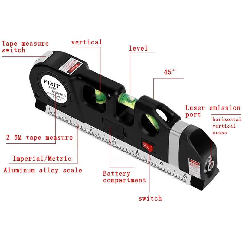Máy Cân Laser Hồng Ngoại Đa Năng Chính Xác Cao Sửa Chữa Thi Công