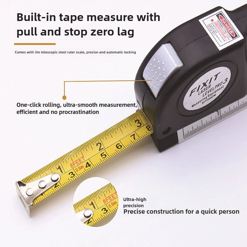 Máy Cân Laser CrossLine Độ Chính Xác Cao Góc Vuông Thước