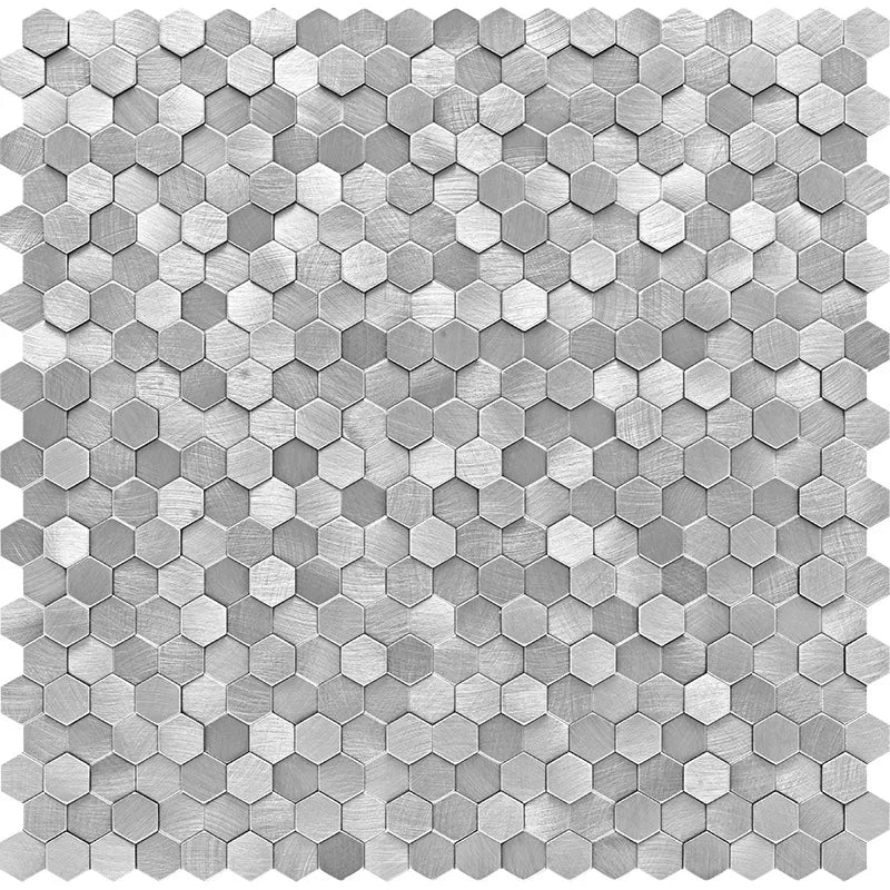 Dán Tường Mosaic Gạch Lục Giác Nhôm Nhựa Tự Dính Chịu Ẩm