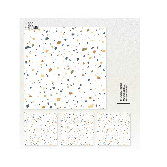 Gạch Mosaic Nội Thất Tráng Men Gốm Sứ Porcelain Đồng Chất Terrazzo Gạch Ốp Tường/Lát Sàn cho Bếp, Phòng Tắm, Văn Phòng, Cửa Hàng Chất Lượng Xuất Khẩu