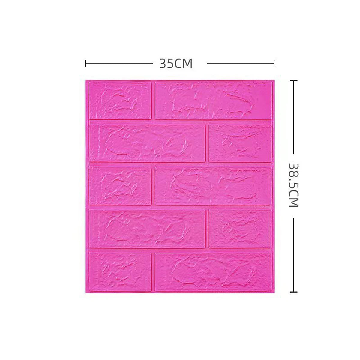 Dán Tường Gạch 3D Mô Phỏng 35x38.5 Cm 5 15 30 Miếng
