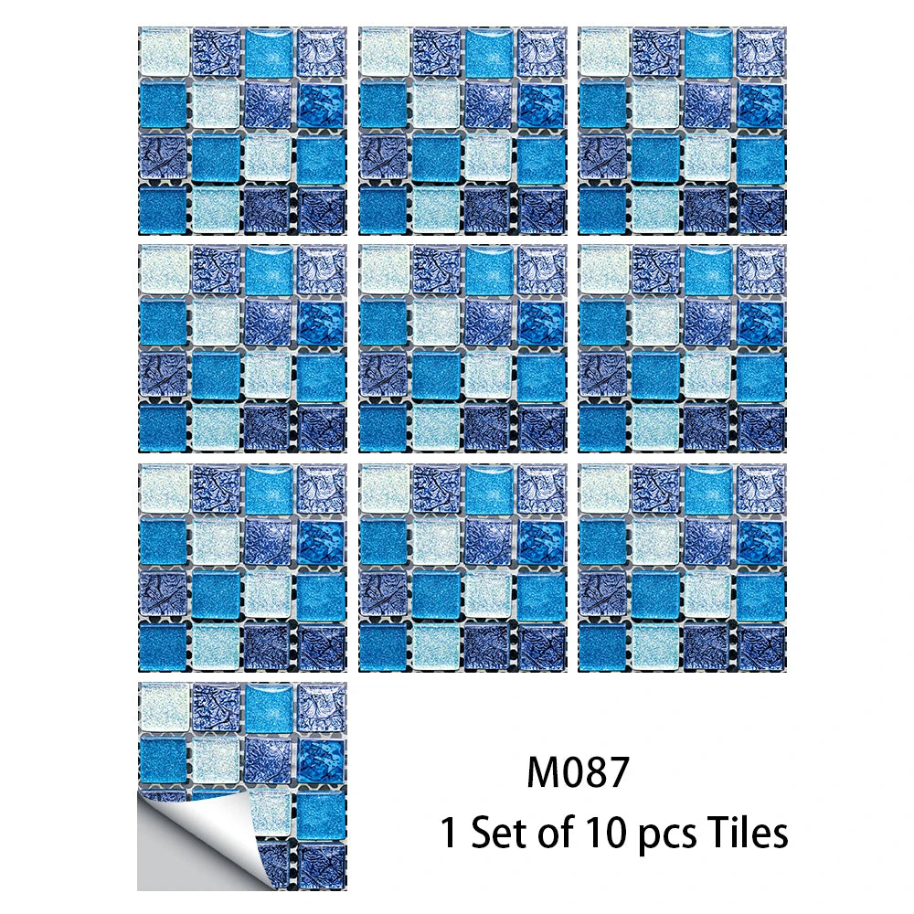 10 Miếng Dán Gạch Mosaic Bếp Và Phòng Tắm Chống Nước