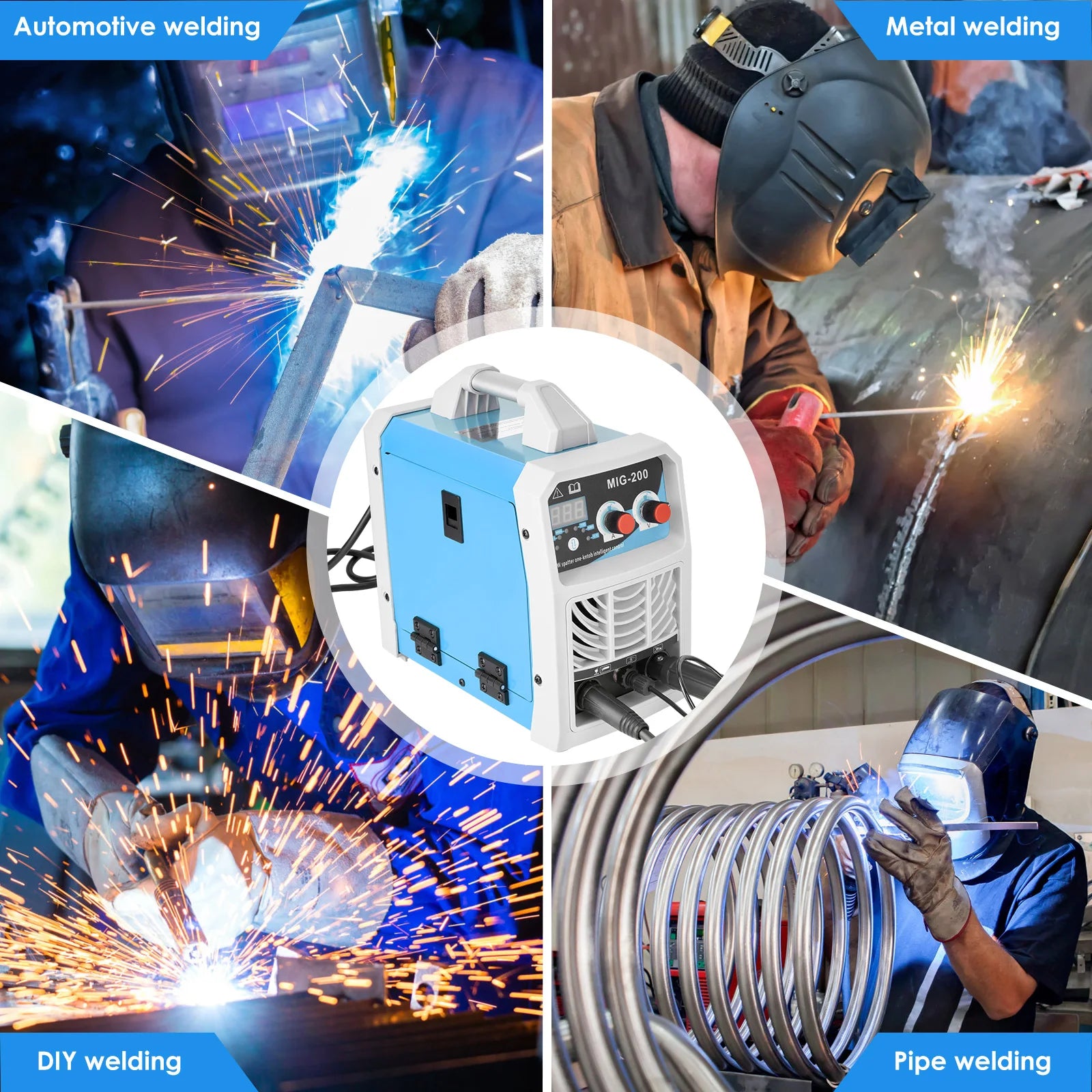 Máy Hàn 3 Trong 1 Arc Mig Tig Di Động IGBT MMA Cao Cấp