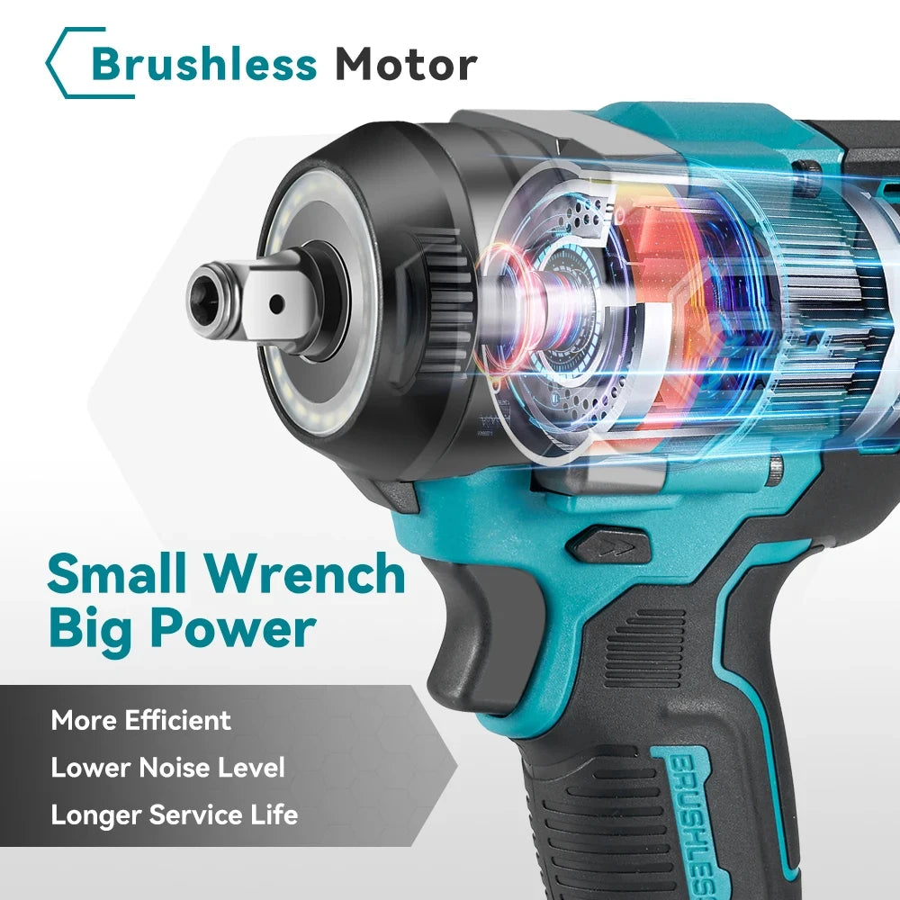 Súng Siết Lực Không Dây 600Nm 18V Makita Pin Chính Hãng