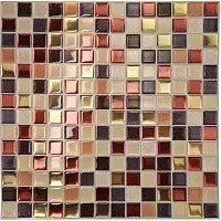 Dán Tường Gạch Mosaic Kính 3D Dính Chống Thấm 5 10 Miếng