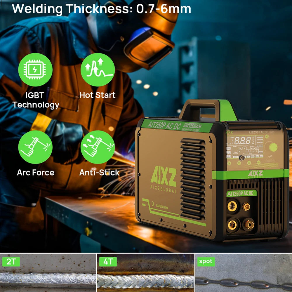 Máy Hàn TIG HF Năm Trong Một AC DC Nhôm MMA ARC 2T 4T IGBT