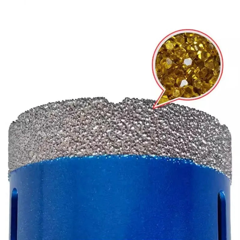 M14 Thread Dry Vacuum Brazed Diamond Core Drill Bit set Ceramic Granite Marble Stone Tile Hole Saw tool for Angle Grinder