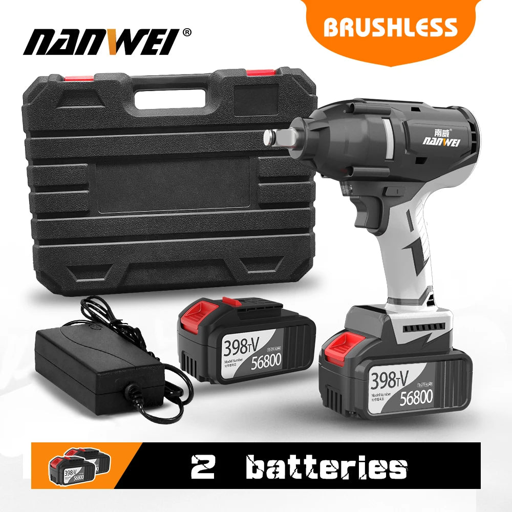 NANWEI Dụng Cụ Vặn Lốp Ô Tô Không Dây 21 V 600 Nm Dễ Dàng