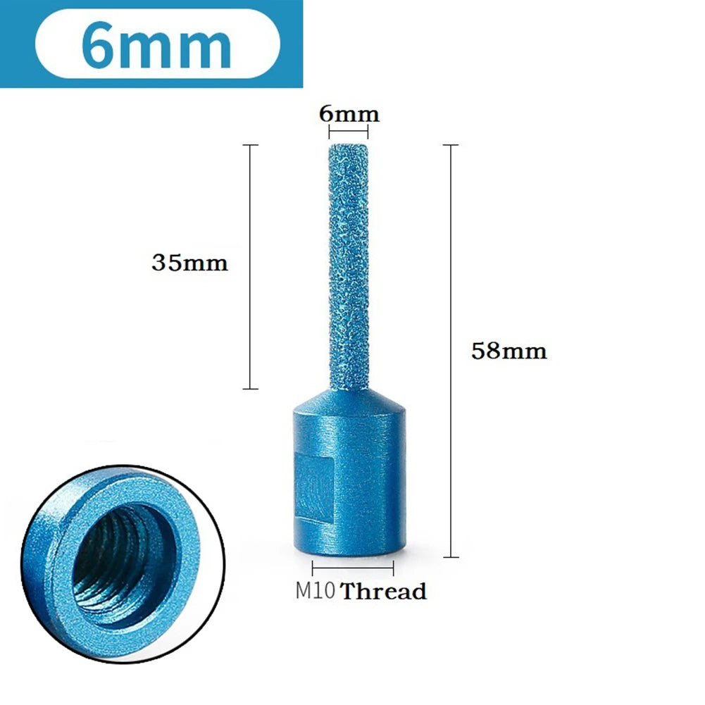 1Pcs M10 Vaccum Brazed Milling Cutter Diamond Ceramic Tile Marble Stone Slotting Clean Tool For 100 Type Angle Grinder 6 10 15mm