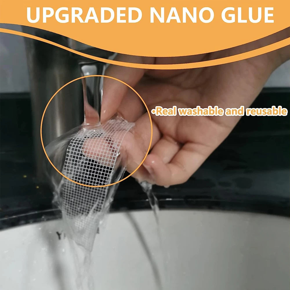 Băng Keo Hai Mặt Nano Trong Suốt Siêu Dính Dễ Gỡ Chịu Nước