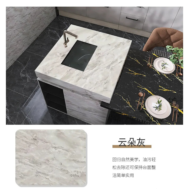 Giay Dan Tuong Marble PVC Dinh 60cm Phong Tam Bep Mat Ban