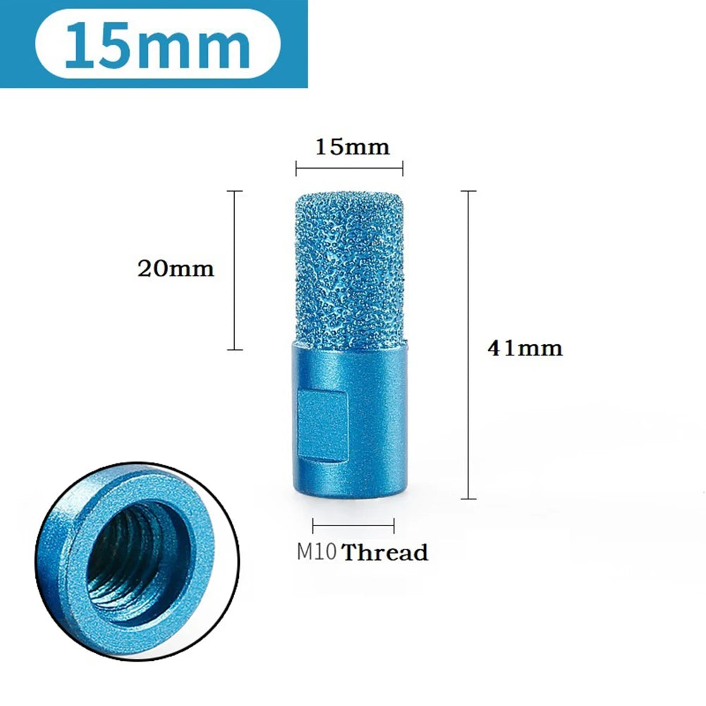 1Pcs M10 Vaccum Brazed Milling Cutter Diamond Ceramic Tile Marble Stone Slotting Clean Tool For 100 Type Angle Grinder 6 10 15mm