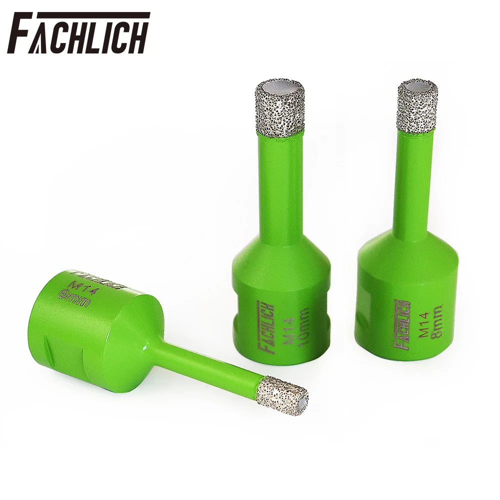 FACHLICH Dia6/8/10mm Diamond Core Bits M14 Thread Ceramic Tile Granite Marble Drilling Crowns Hole Saw Cutter Masonry