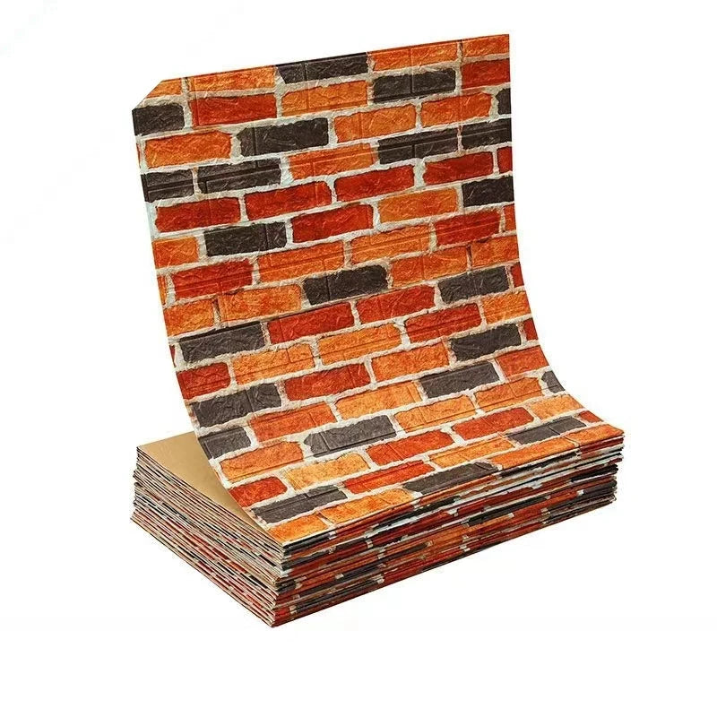 Giấy Dán Tường 3D Tự Dính Gạch Ốp Tường Phòng Khách