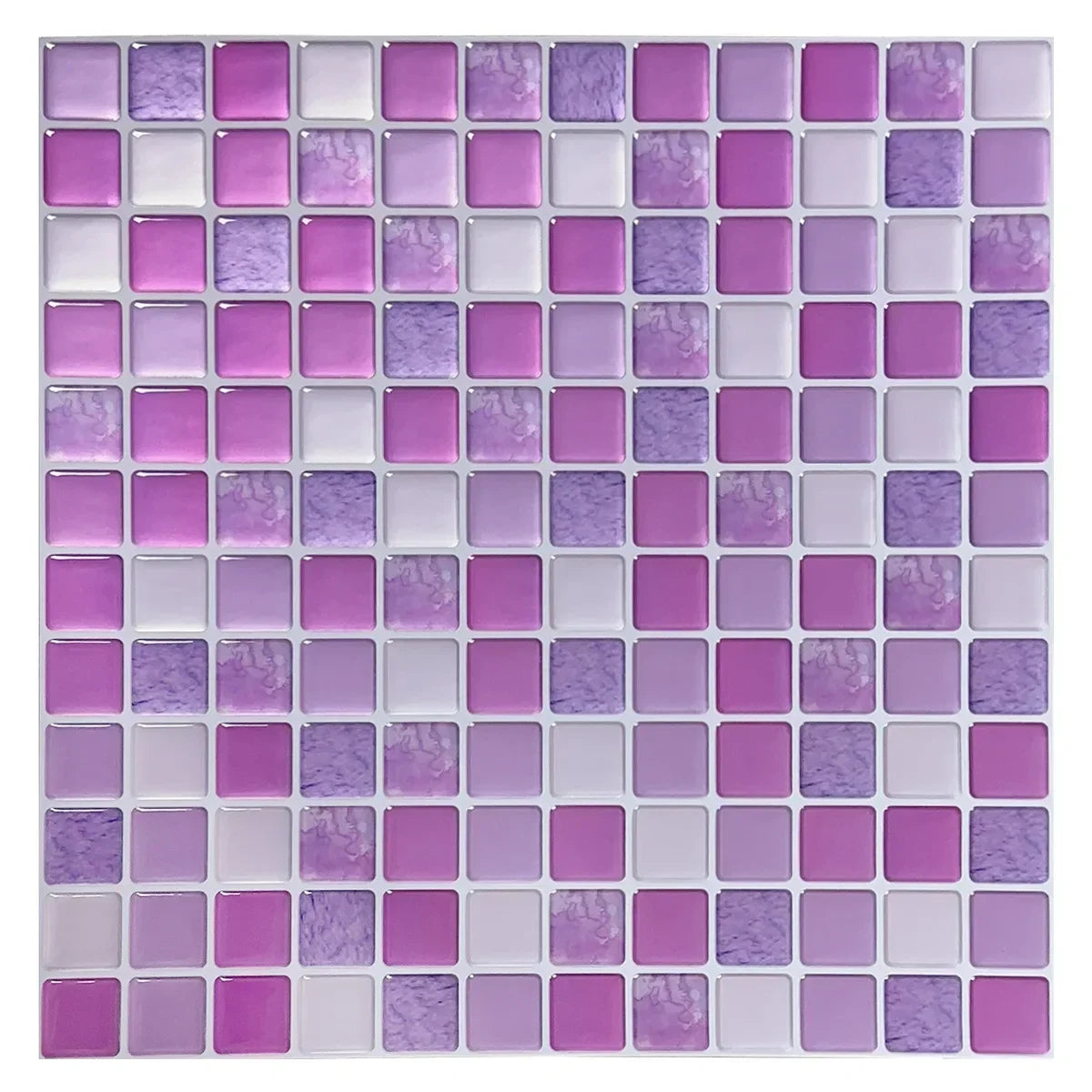 Dán Tường Gạch Mosaic Kính 3D Dính Chống Thấm 5 10 Miếng