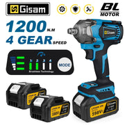Gisam Impact Wrench Không Dây 1200Nm Makita 18V Pin