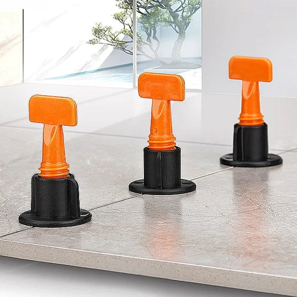 51-204Pcs Tile Leveling System for Tile Laying Level Wedges Alignment Spacers for Leveler Locator Spacers Plier Flooring Wall