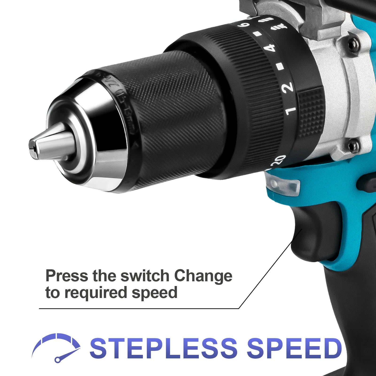 Máy Khoan Tác Động Không Dây Brushless 650Nm 13mm Pin Makita