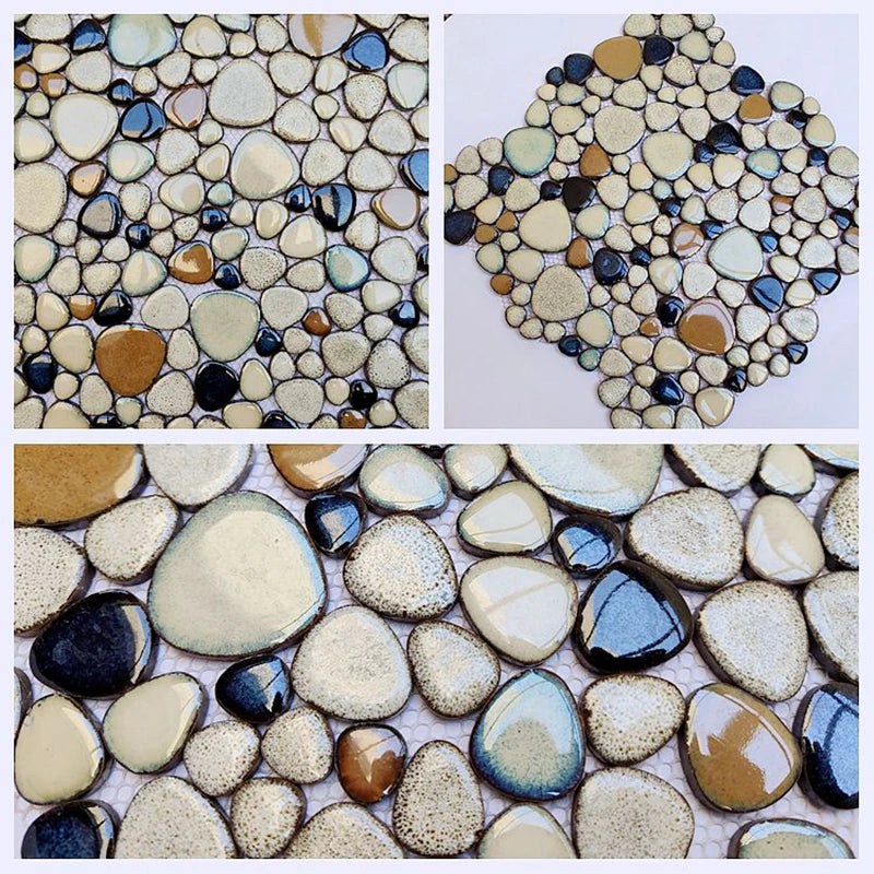 Gach Mosaic Ceramic 30x30cm Xanh Trang KhongTruot Phong Tam