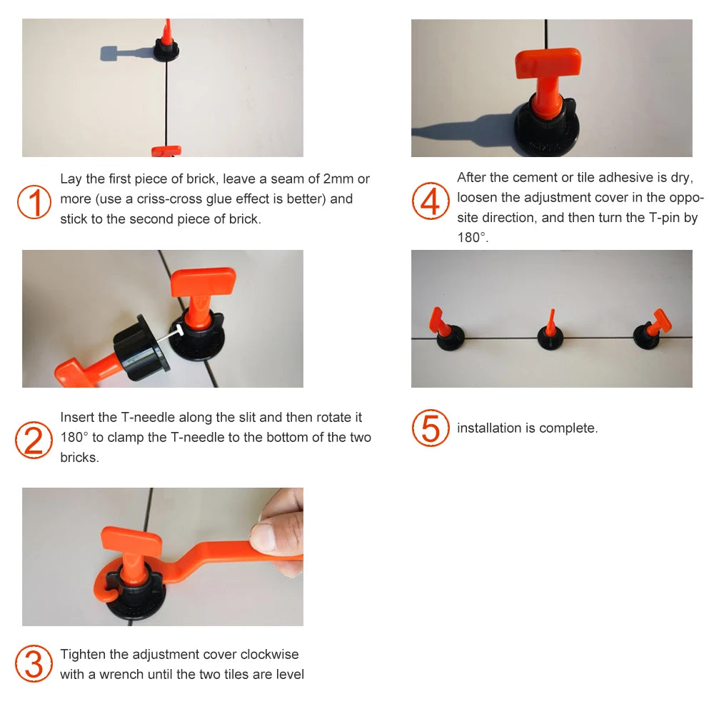 Tile Leveling Device Tile Leveler Leveling System Tile Level Alignment Spacers for Flooring Wall Leveler Spacers Cross Locator