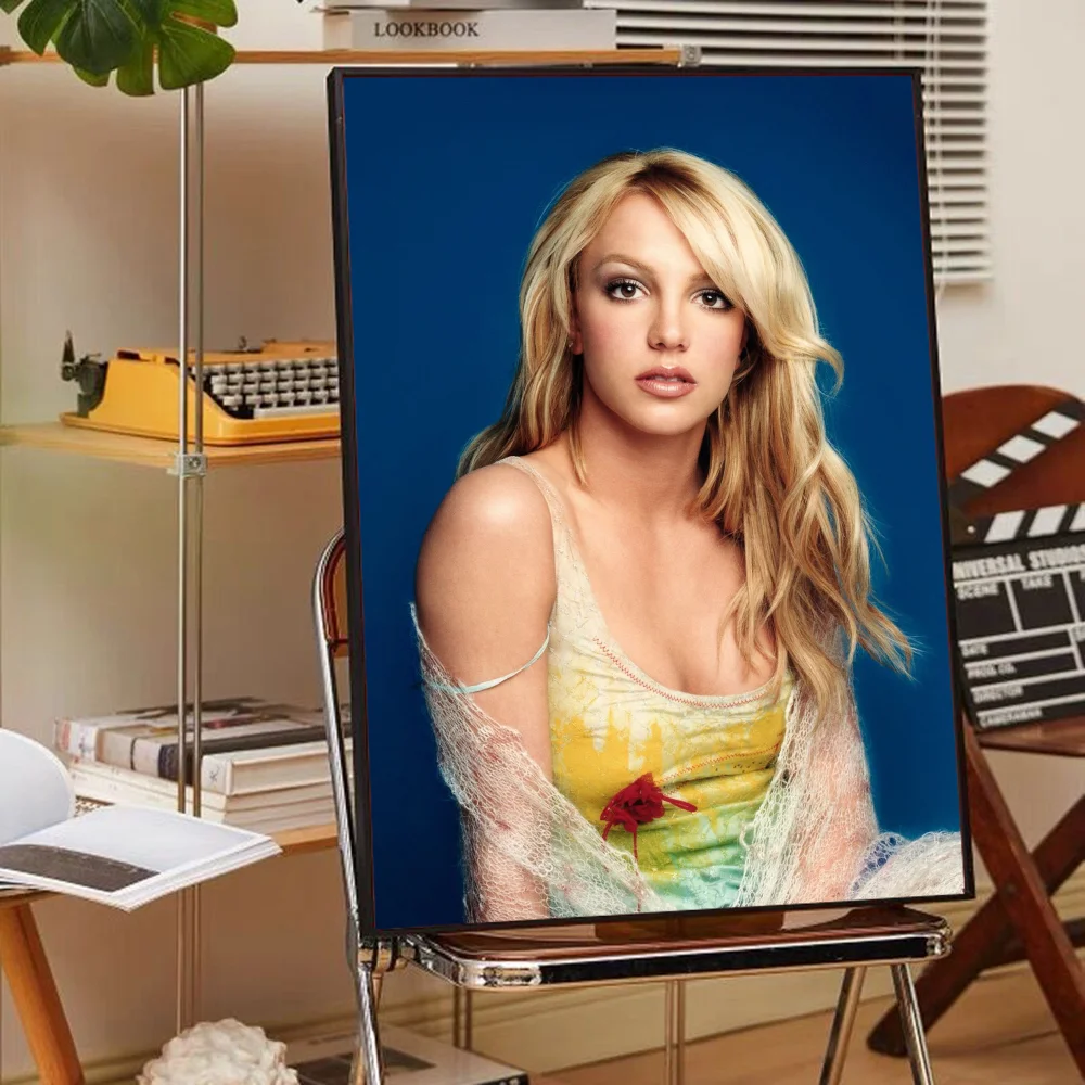 Poster Britney Spears Waterproof Dan Tuong Trang Tri Phong
