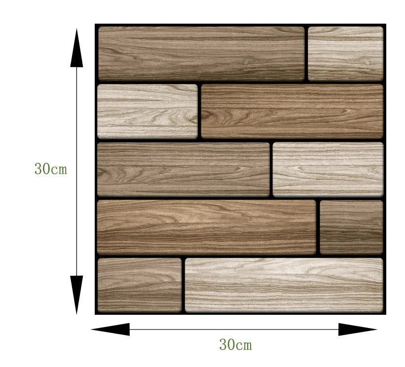 Self Adhesive Tile Wall Sticker Home Decor 3D PVC Brick Sticker Wall Decor For Kitchen Cupboard Bathroom Waterproof Wallpaper