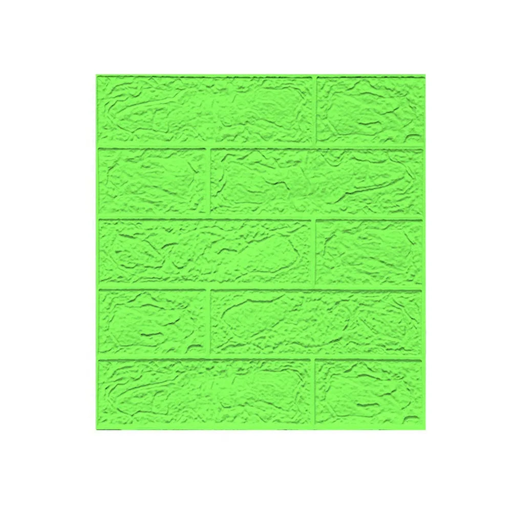 Waterproof 3D Imitation Brick Wall Stickers DIY Peel and Stick Self-adhesive Wallpaper Panel 35*38.5CM Oil Proof