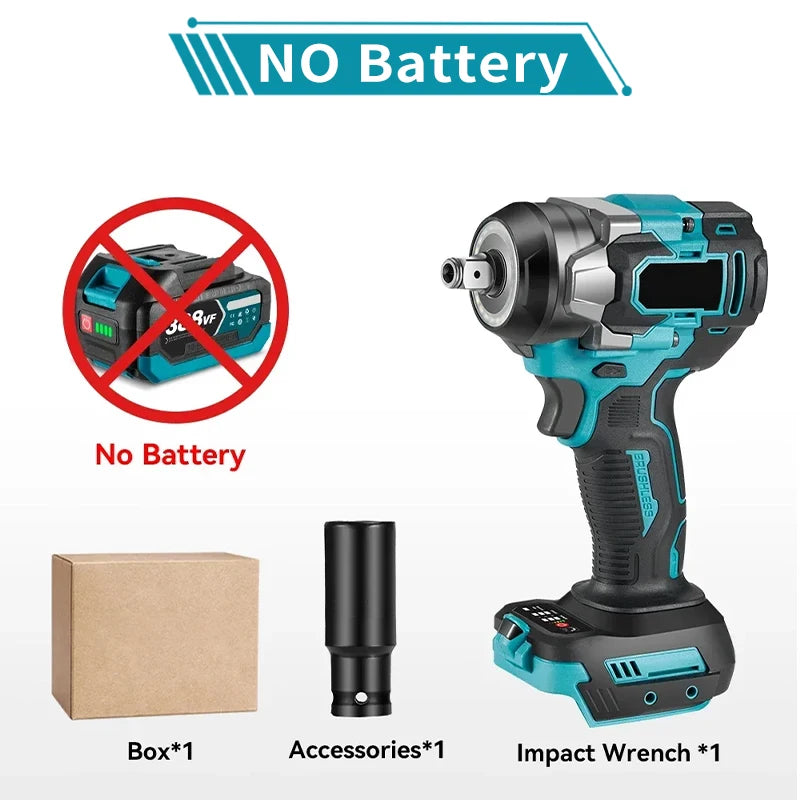 Súng Siết Lực Không Dây 600Nm 18V Makita Pin Chính Hãng