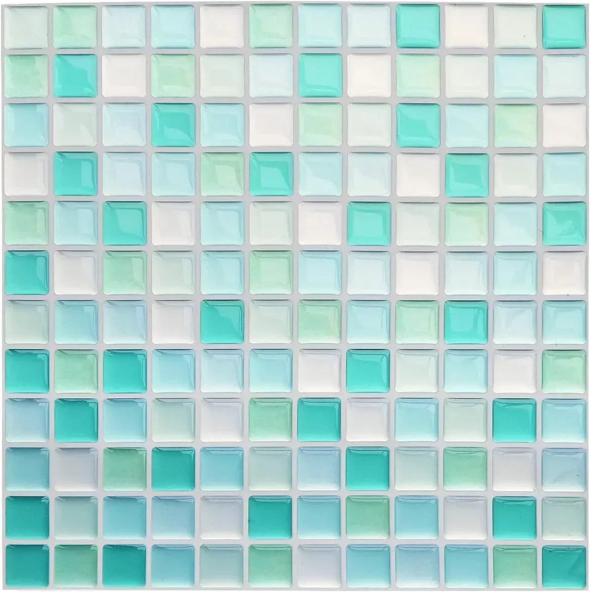 Dán Tường Gạch Mosaic Kính 3D Dính Chống Thấm 5 10 Miếng