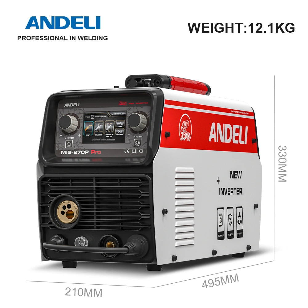 Máy Hàn Mig 220V Andeli Với Lift Tig Và Năng Lực Pulse