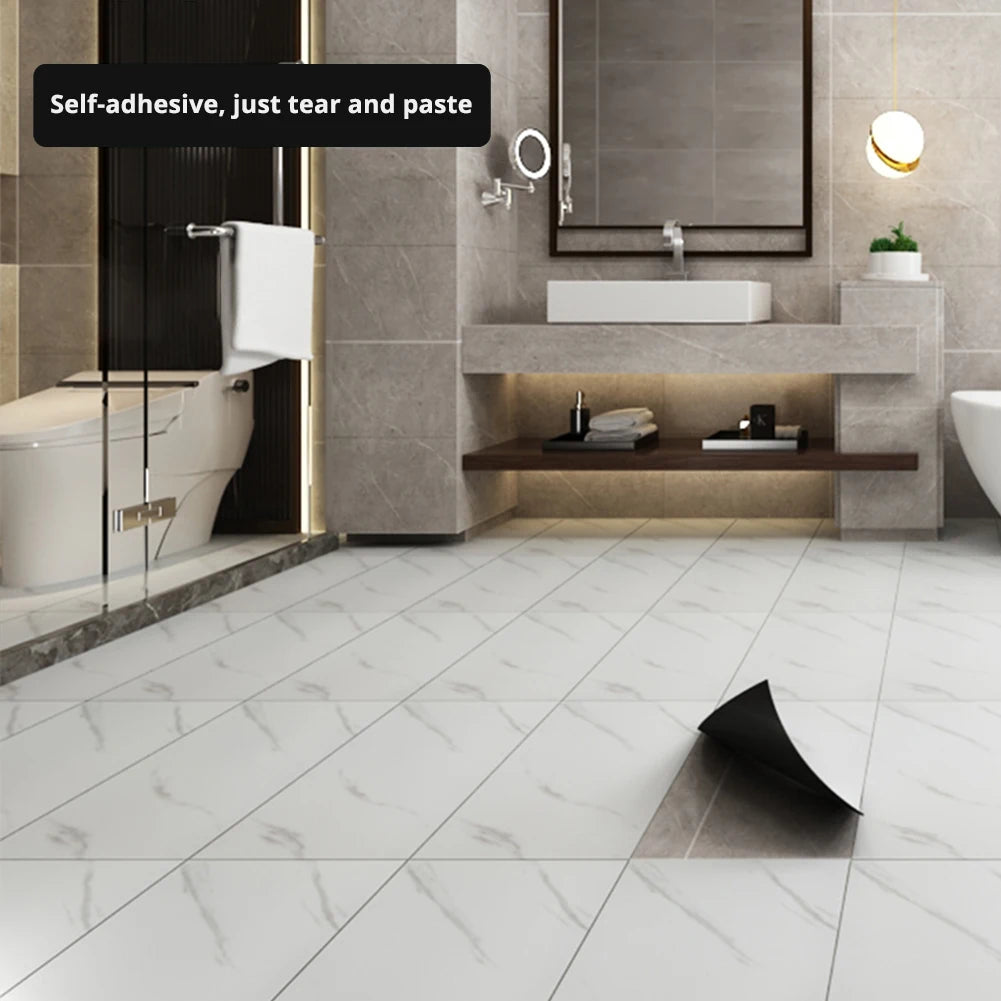 30X30cm Vinyl Self-adhesive Tile Wall Sticker for Bathroom Livingroom Decor for Wall Wallpaper Kitchen Waterproof Foor Sticker