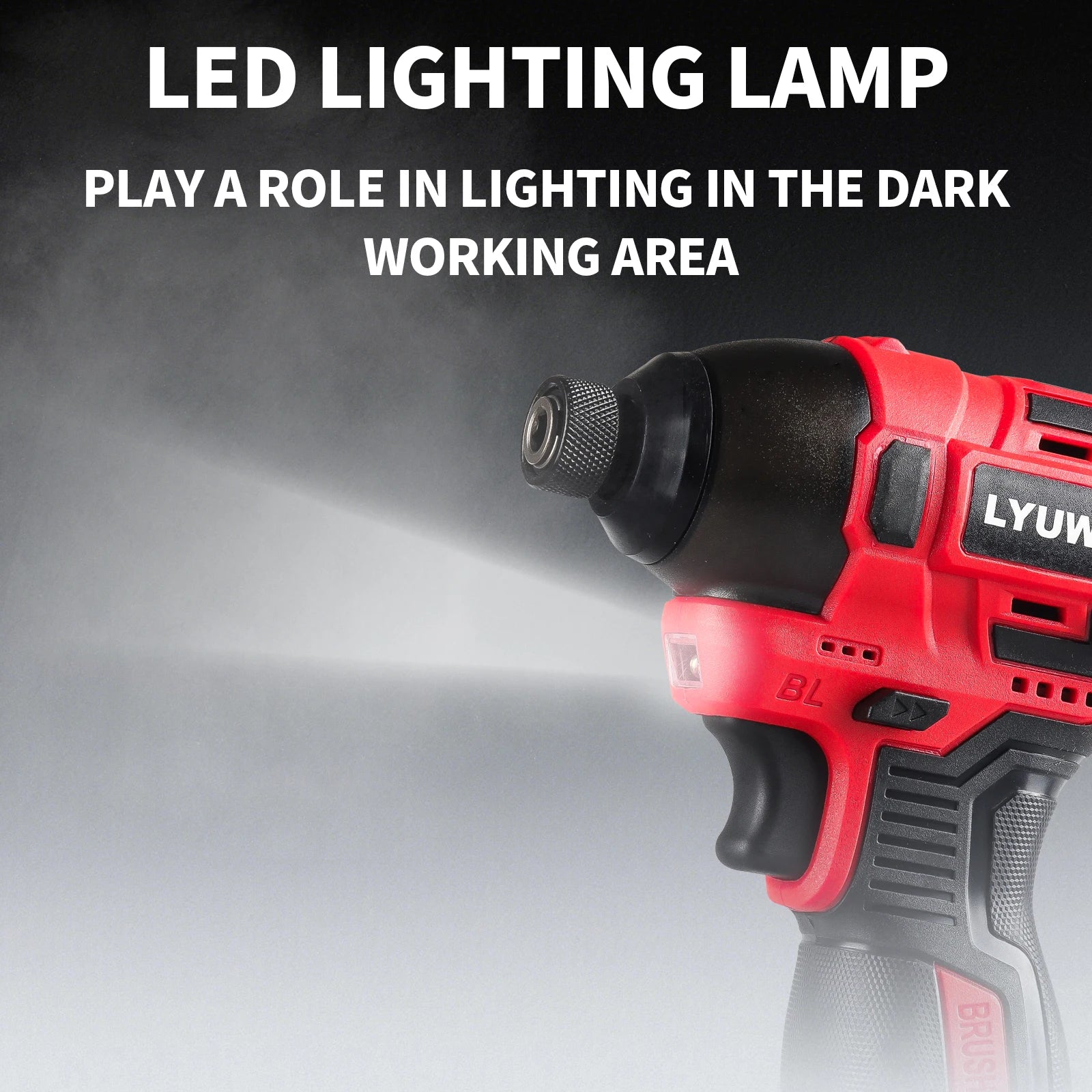 Máy Vặn Vít Không Dây LYUWO 21V Brushless LED Pin Makita