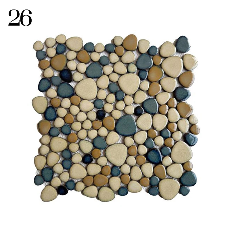 Gach Mosaic Ceramic 30x30cm Xanh Trang KhongTruot Phong Tam