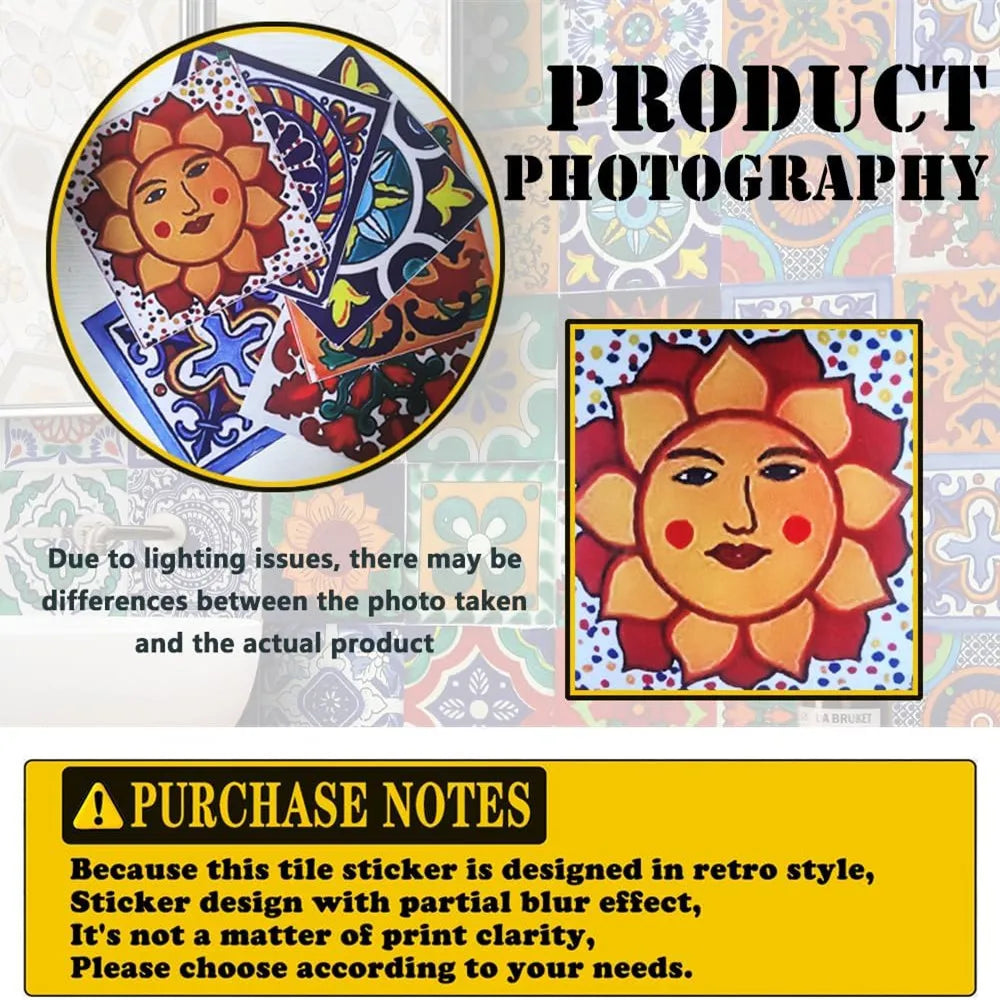Dán Gạch Dính Tường Phòng Tắm Chống Thấm PVC Mosaic Retro