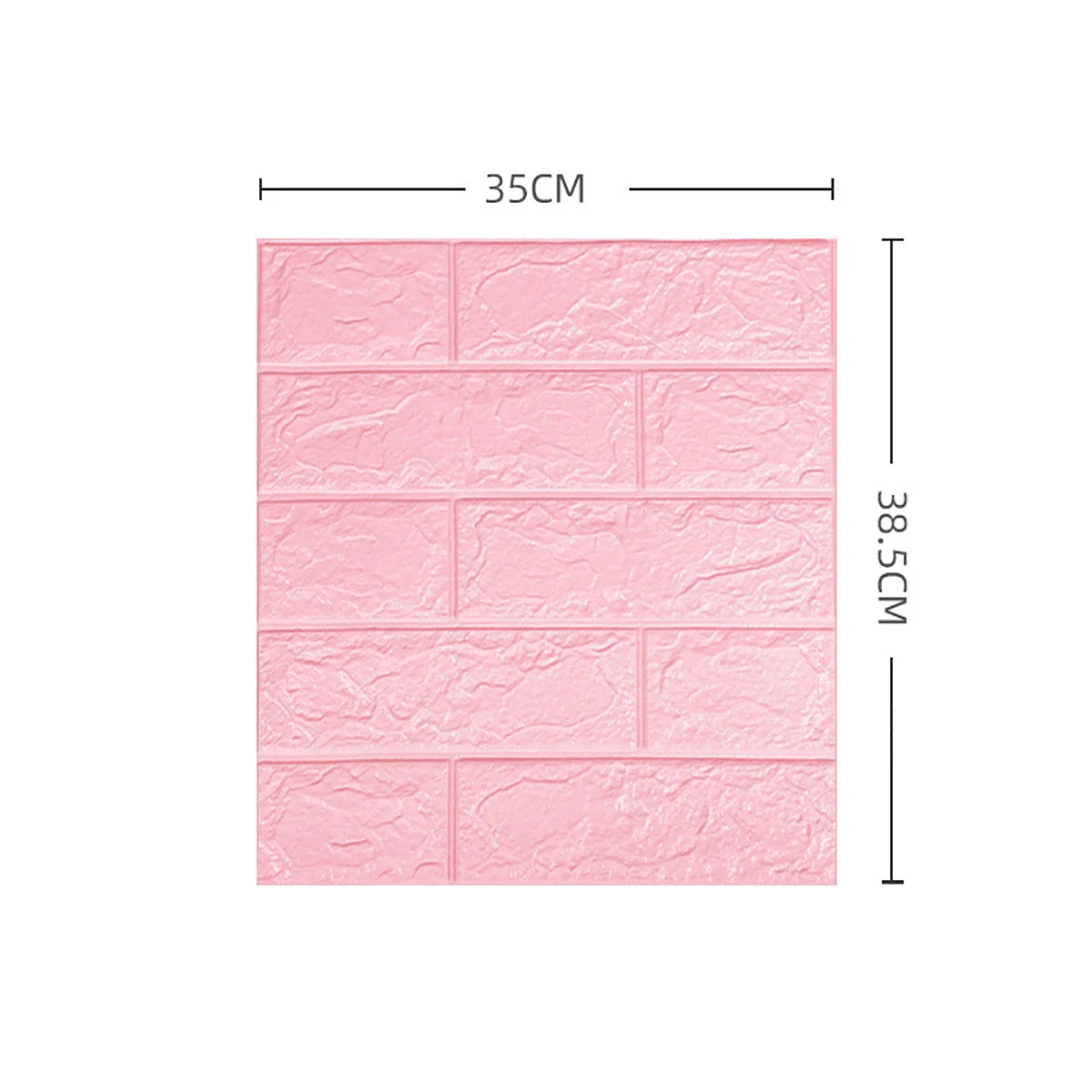 Dán Tường Gạch 3D Mô Phỏng 35x38.5 Cm 5 15 30 Miếng