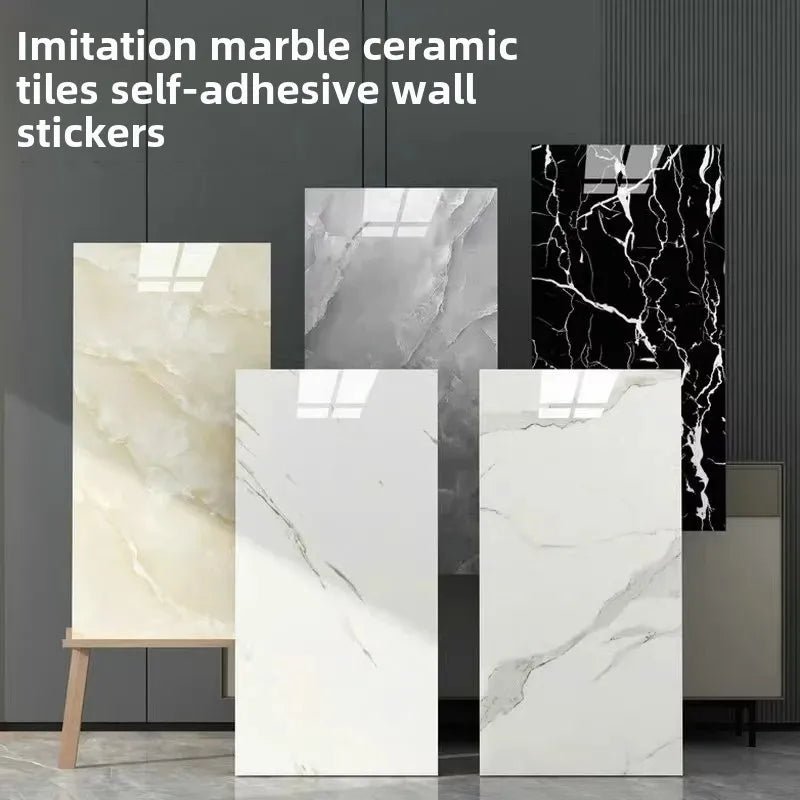Dán Gạch Trang Trí PVC Marble 30cm X 60cm Tường Phòng Tắm