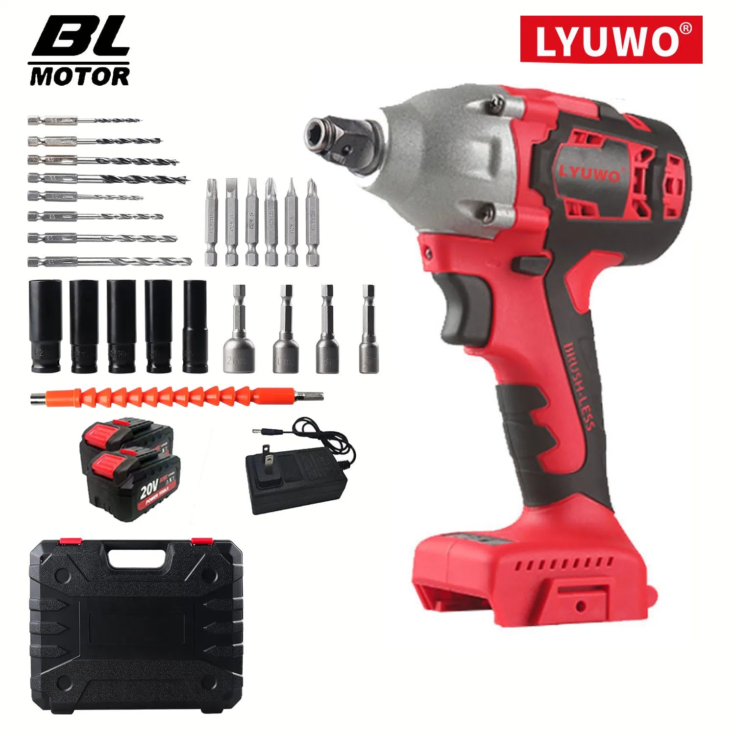 Súng Vặn Bu Lông Tác Động 21V 420Nm Không Chổi Than Ôtô