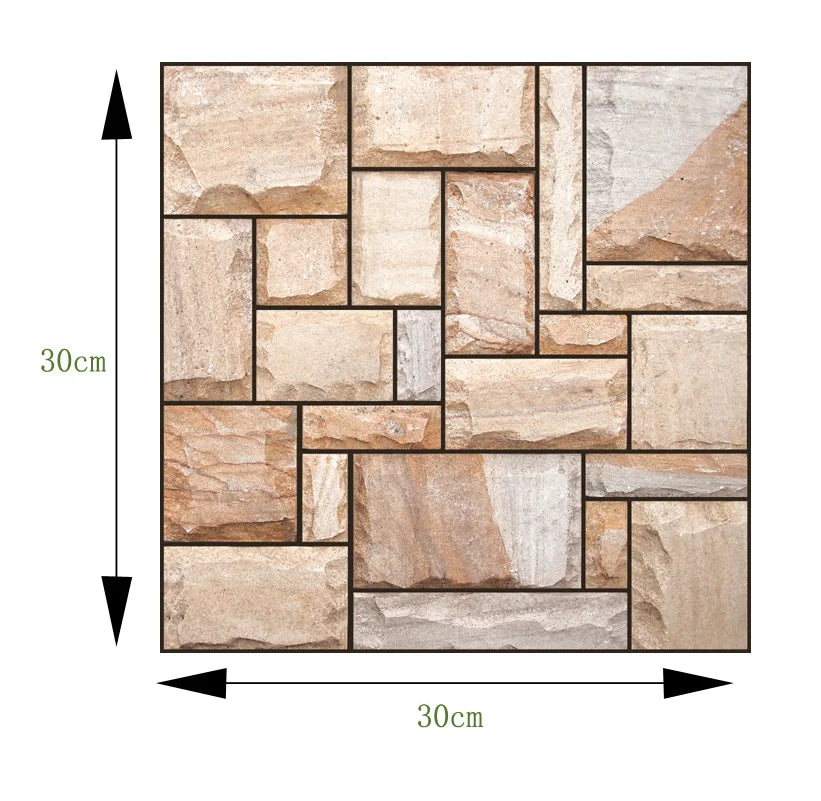 Self Adhesive Tile Wall Sticker Home Decor 3D PVC Brick Sticker Wall Decor For Kitchen Cupboard Bathroom Waterproof Wallpaper