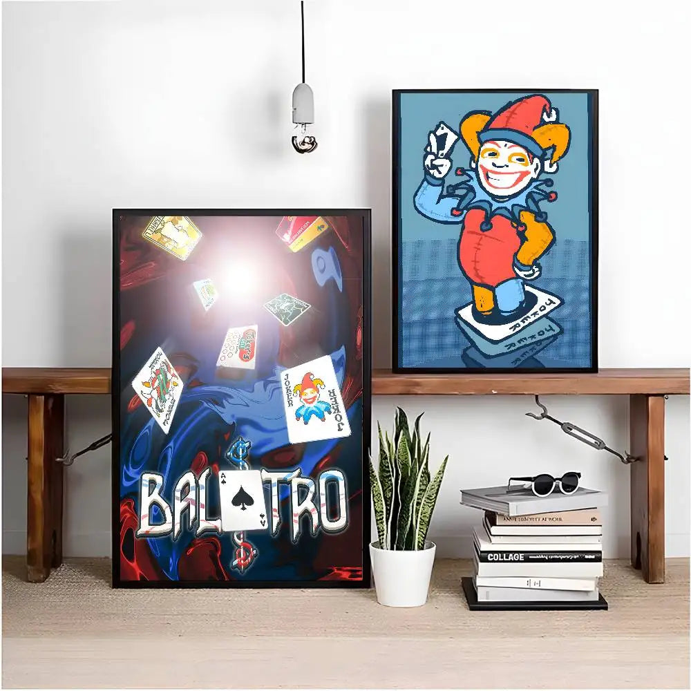 Poster B Balatro Dán Tường Tự Dính Chống Nước Quán Cà Phê