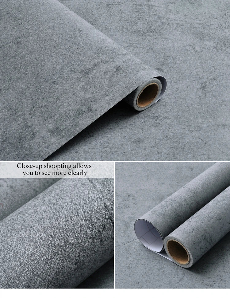 Retro PVC Self-adhesive Waterproof Floor Stickers Rolls Home Renovation Wallpapers For Bathroom Living Room Kitchen Wall Decor