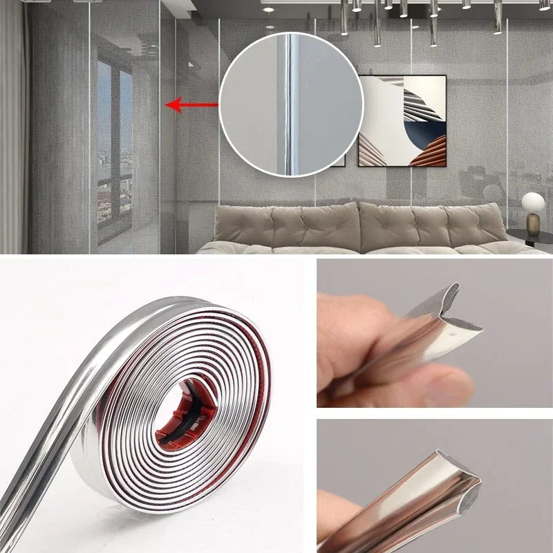 Nẹp Góc Tường Dán Keo 2m PVC Chống Va Đập Chống Thấm