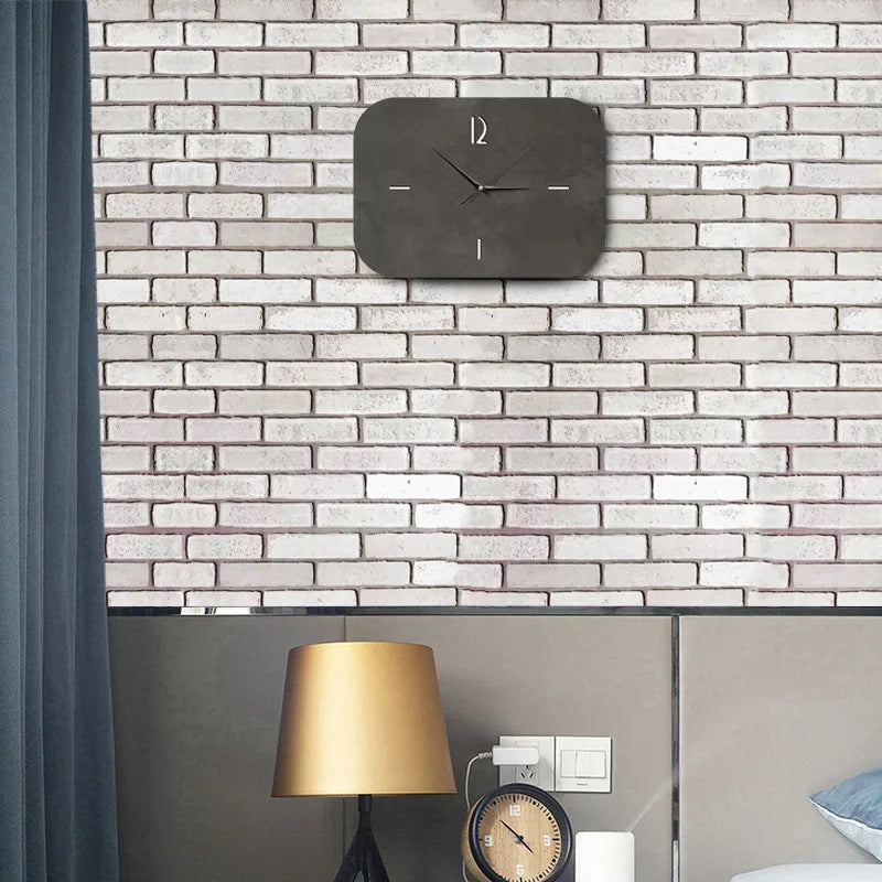 Waterproof Brick Texture Wall Panels, Retro Self-Adhesive Wallpaper for Kitchen Bathroom Cafe Peel & Stick Wall Covering